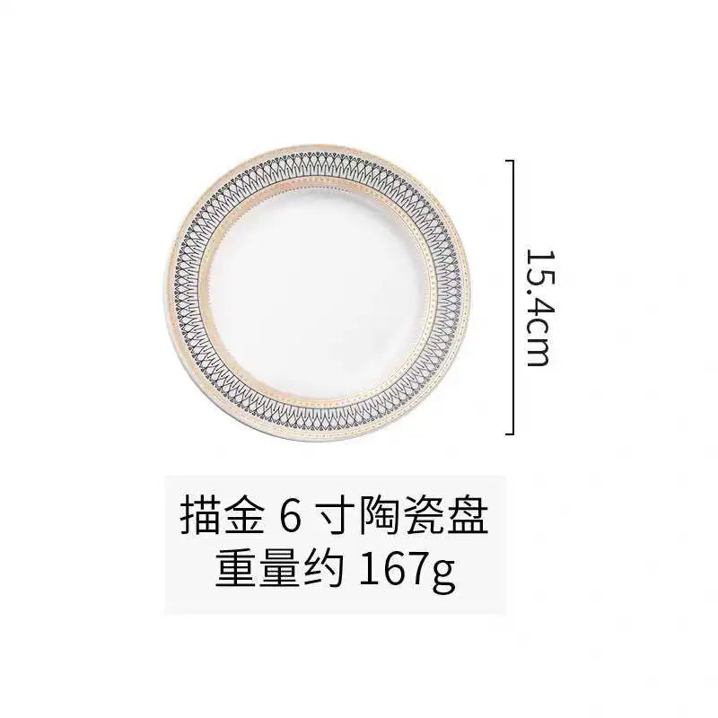 Nordic Dinnerware Set – Elegant Plates, Bowls & Cups for Wedding or Home Dining