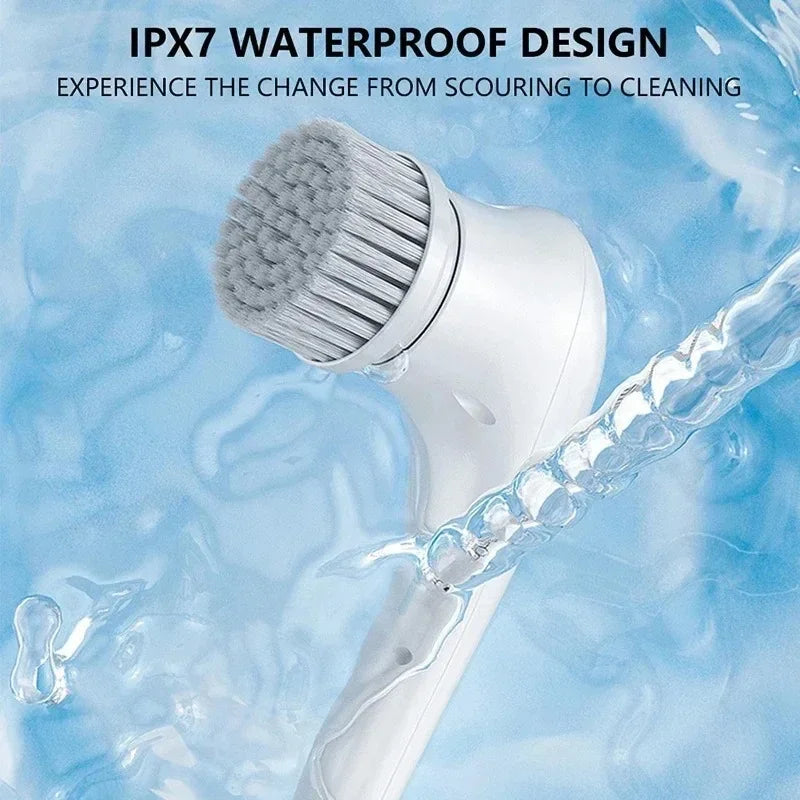 Multifunction Useful Things for Kitchen Electric Dish Soap Brush Bathroom Cleaning Tools Clean Tool 5 in 1 Glass Window Drains