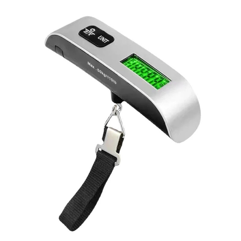 Portable Digital Luggage Scale – LCD Display, Up to 50kg / 110lb, Travel & Suitcase Weight Tool