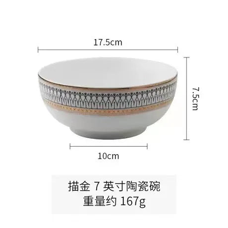 Nordic Dinnerware Set – Elegant Plates, Bowls & Cups for Wedding or Home Dining