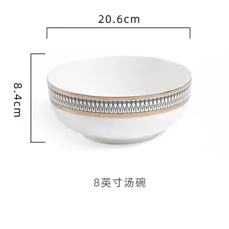 Nordic Dinnerware Set – Elegant Plates, Bowls & Cups for Wedding or Home Dining