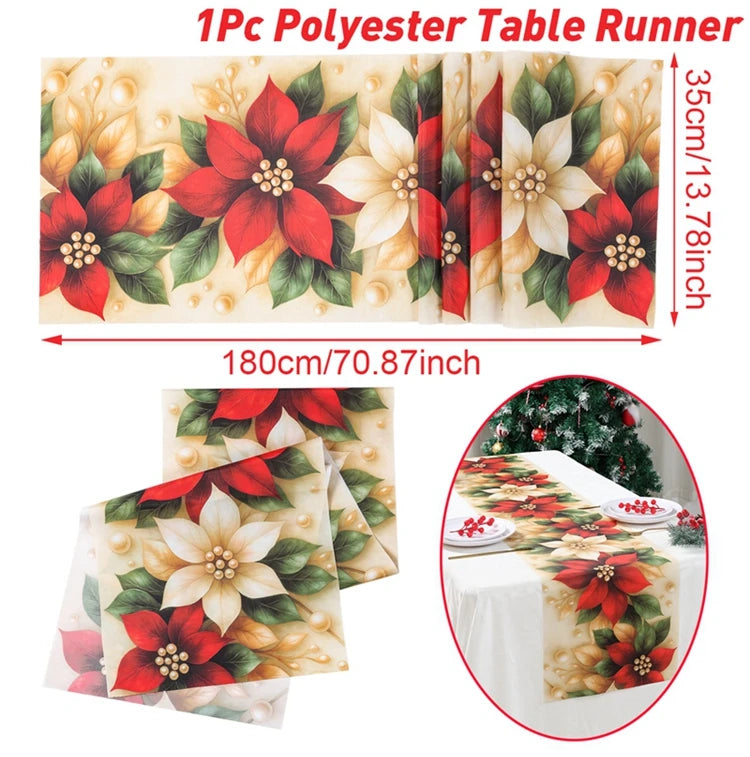 Christmas Party Table Runner – Festive Home Decoration for Christmas 2025/2026