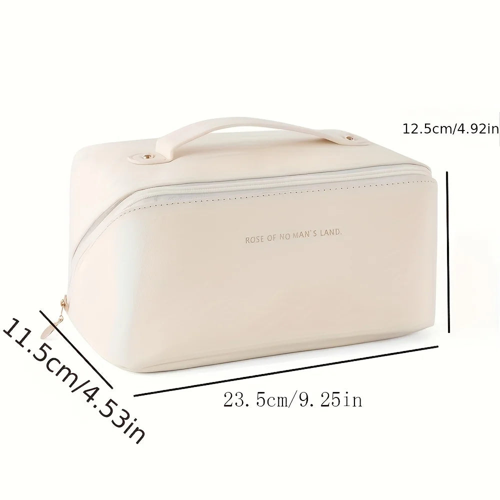 Luxury Makeup Organizer Bag – Travel Cosmetic Case with Zipper for Women