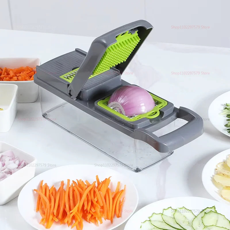 Portable Veggie & Fruit Chopper – Multifunctional Slicer & Grater Tool