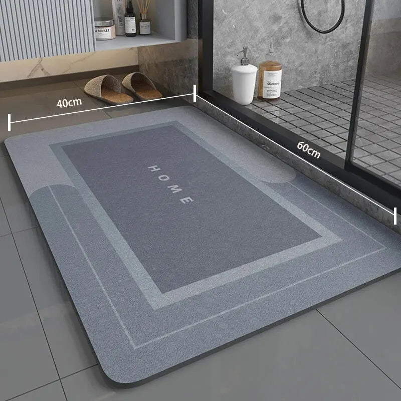 Super Absorbent Non-Slip Bathroom Mat – Fast Drying Soft Floor Rug 40×60cm