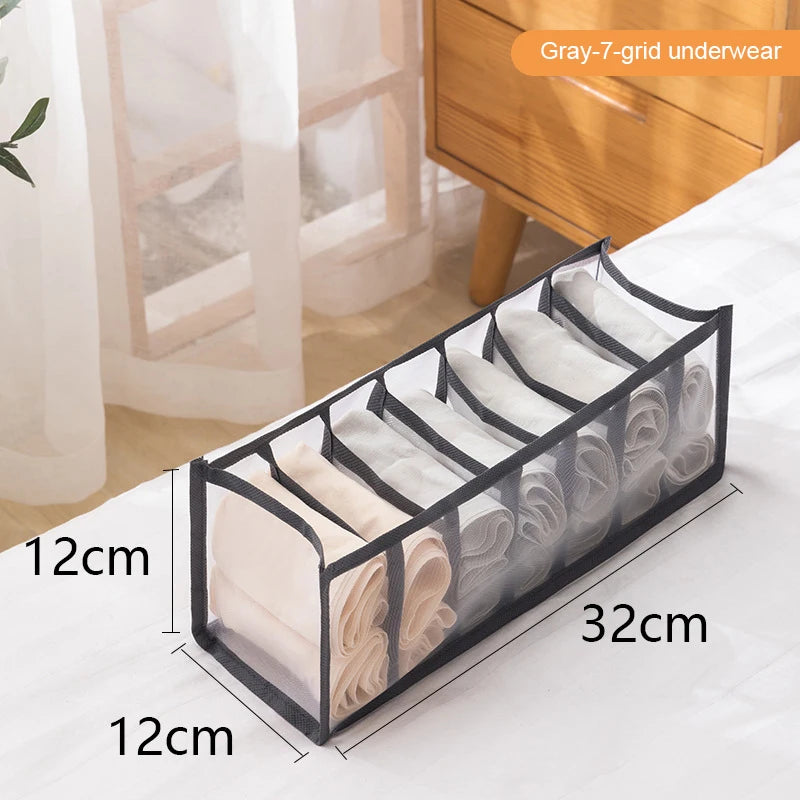 Foldable Underwear Drawer Organizer – Storage Box for Socks, Bras & Underpants