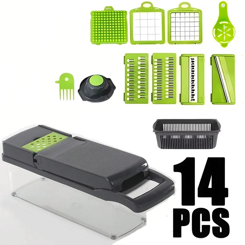 Portable Veggie & Fruit Chopper – Multifunctional Slicer & Grater Tool