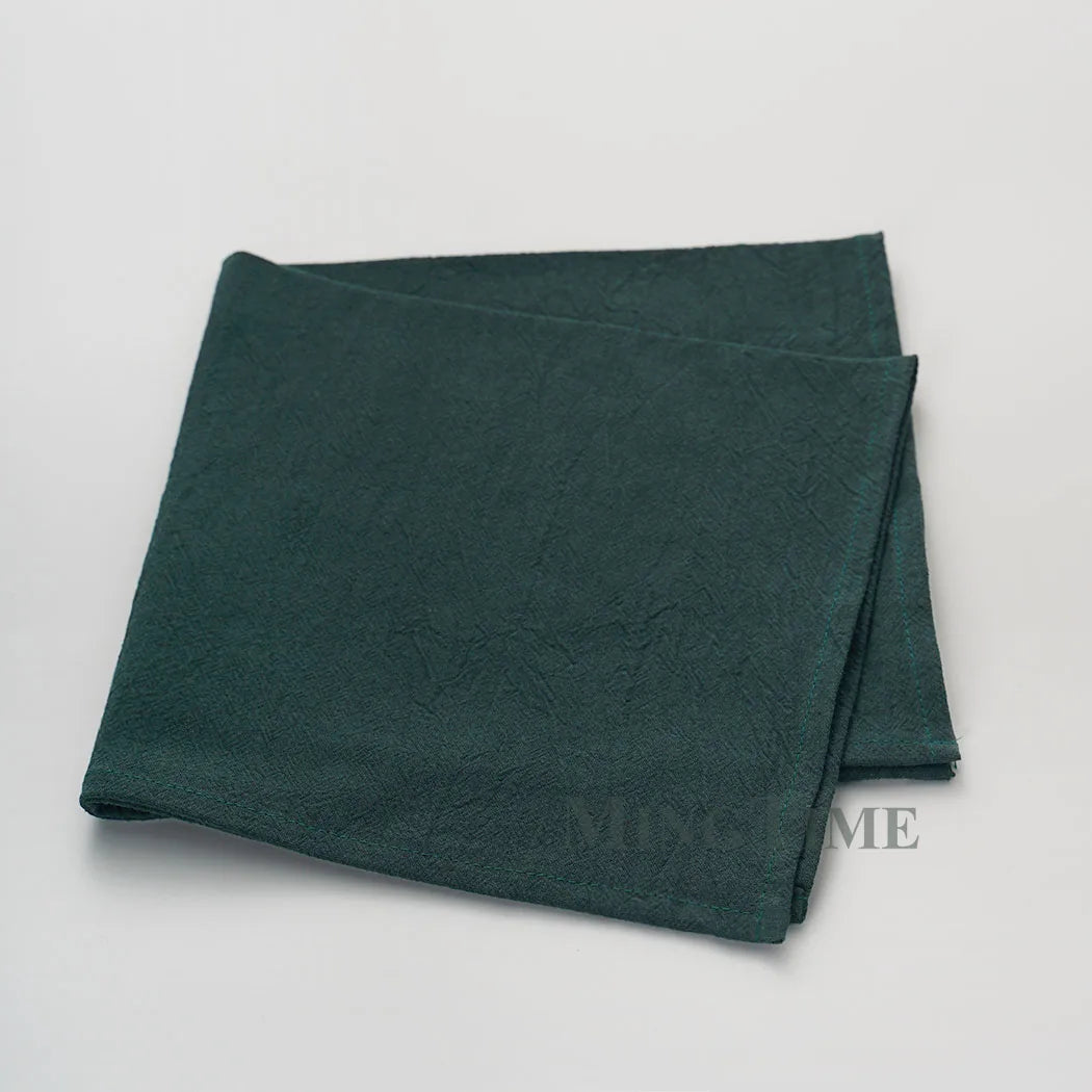 6PCS Washed Cotton Napkins – 40x40cm Classic Tea Towels for Dining & Wedding Decor