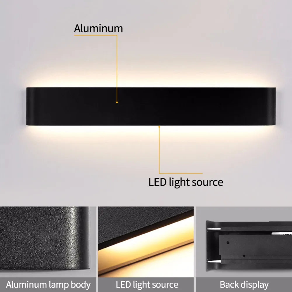 Dimmable LED Wall Sconce – Modern Ambient Light for Living Room & Bedroom”