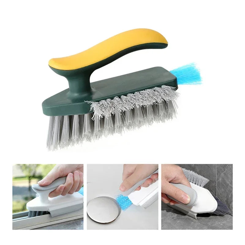 All-in-One Kitchen & Bathroom Cleaning Brush – 4-in-1 Soap Dispensing Scrubber for Dishes, Tiles & Floors