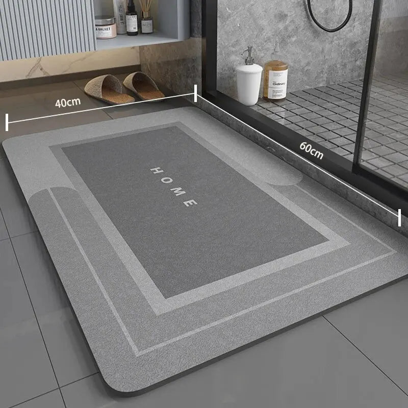 Super Absorbent Non-Slip Bathroom Mat – Fast Drying Soft Floor Rug 40×60cm