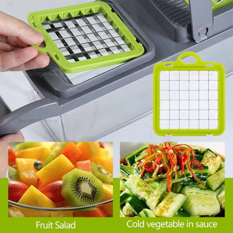 Portable Veggie & Fruit Chopper – Multifunctional Slicer & Grater Tool