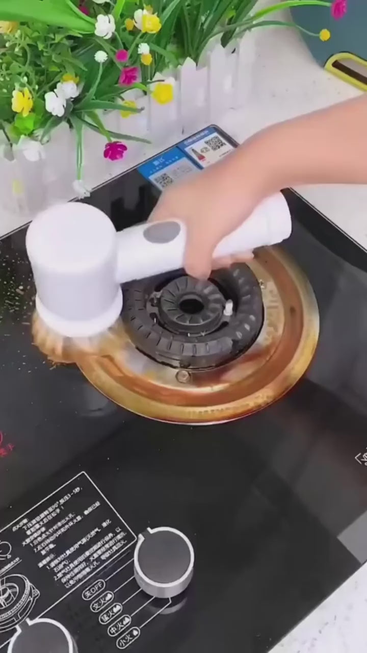 Multifunction Useful Things for Kitchen Electric Dish Soap Brush Bathroom Cleaning Tools Clean Tool 5 in 1 Glass Window Drains