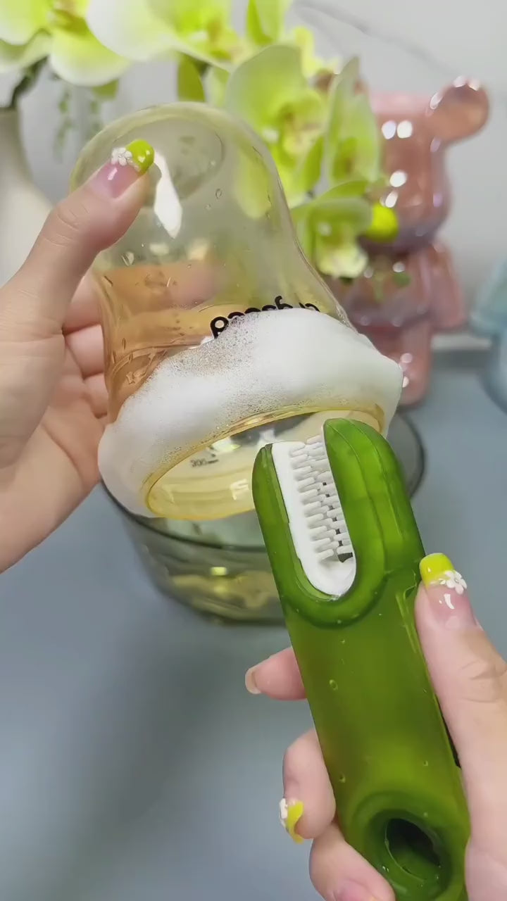 3-in-1 U-shaped Multifunctional Cleaning Brush For Cup Lid, Thermos and Bottle Cap